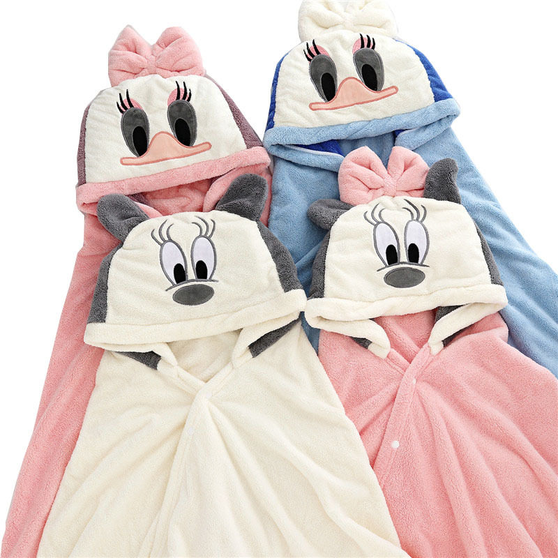 儿童洗澡连帽浴巾男女宝宝卡通大童比纯棉吸水可穿浴袍毛巾被斗篷,淘宝优惠券,粉丝福利购,淘宝优惠卷
