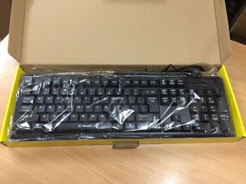 包邮正品精晟小太阳电脑键盘键盘防水USB接口 键盘笔记本键盘 - 图1