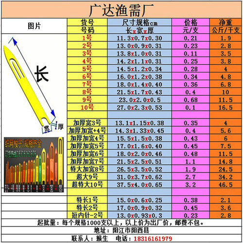 塑料梭子修补网针织网的梭板渔网编织网床撒网三层鱼网梭特惠包邮 - 图1
