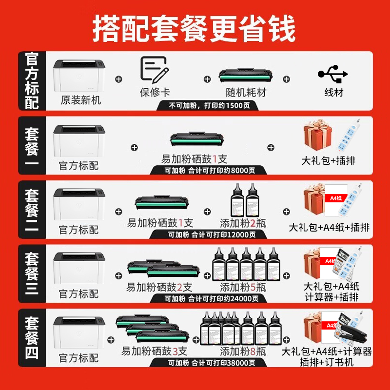 PANTUM奔图M6202W青春版激光无线家用打印复印扫描多功能一体机 - 图0