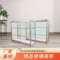 Glass Display Cabinet Transparent Dessert Cabinet Hardware Pendulum display case Pesticide Samples Medical Pharmaceuticals Glass Cabinet Counter