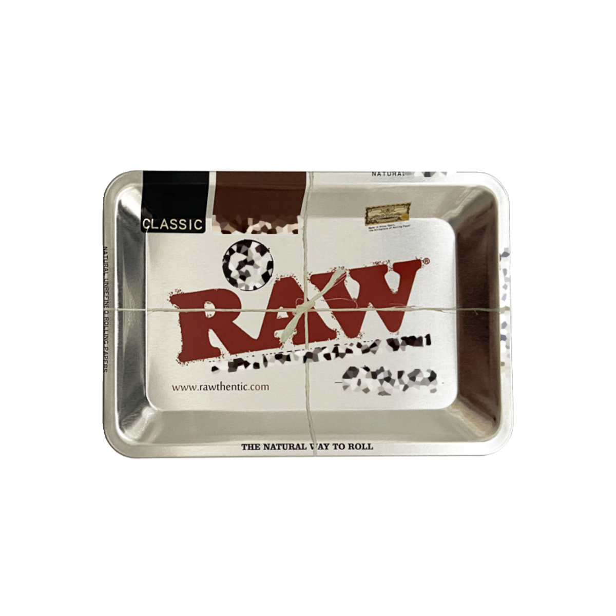 RAW 小号中号马口铁托盘烟斗丝醒草收纳盘手卷丝操作盘户外野餐盘 - 图3