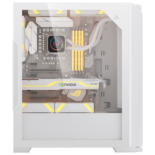 JinheTian Foresee DB01/FM01 Computer Case Backline Retrograde Glass Полное прозрачное и простое совместимое шасси ATX