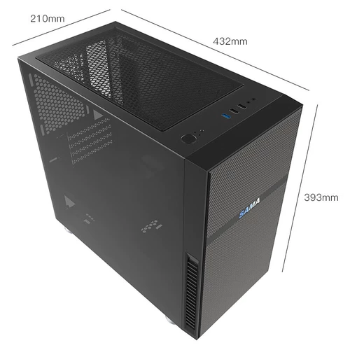 Xianma pingtou ge m1/m7 маленький шасси вода холодные игры на рабочем столе на рабочем столе мини -боковое шасси