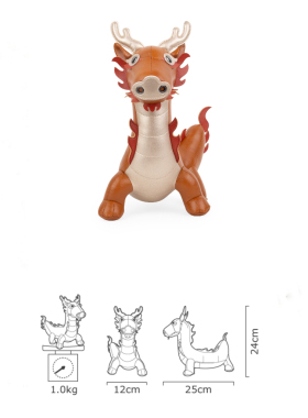 zuny皮质生肖龙装饰摆件