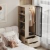 Bedside small wardrobe small apartment home single wardrobe bedroom simple custom wardrobe modern simple storage cabinet