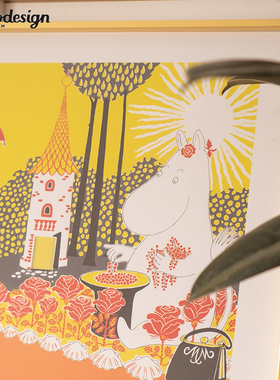 北欧风进口姆明moomin海报装饰画