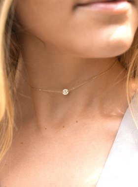 定制专属英文大写字母女美国项链