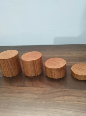 diy橡木圆柱形模型沙发底座