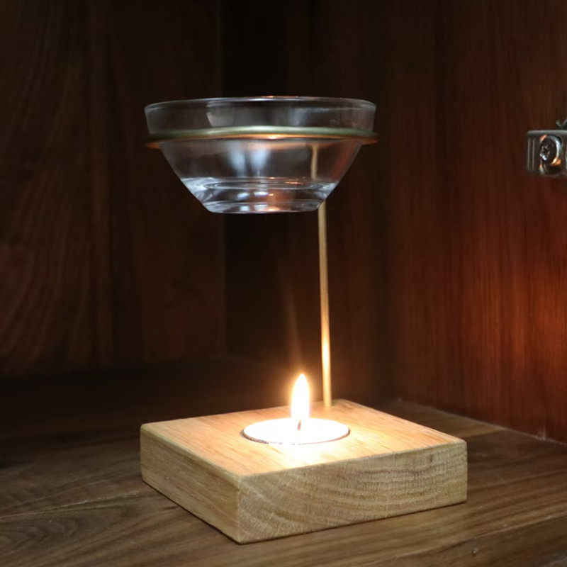 2025新款橡木实樱桃黑胡桃桌上 卧室黄铜  芳香精油香炉 香薰器,淘宝优惠券,粉丝福利购,淘宝优惠卷