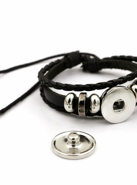 圣诞夜惊魂杰克莎莉皮革手链欧美时尚手饰多层串珠编织手链女