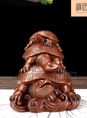 摆件长寿龟纯铜客厅工艺品