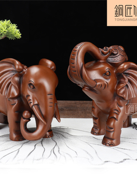 吉祥客厅办公室装饰品大象摆件