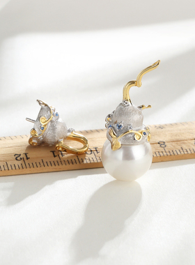 925纯银多彩葫芦吊坠空托