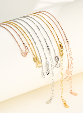 S925纯银可拆开螺丝扣项链串珠链