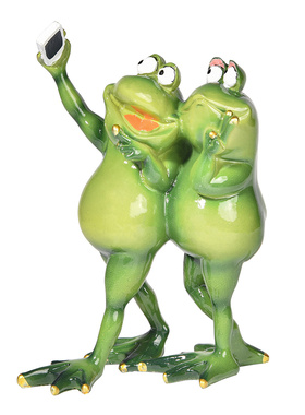 sungmor 微瑕树脂青蛙摆件处理链接家居办公室创意动物装饰品节日