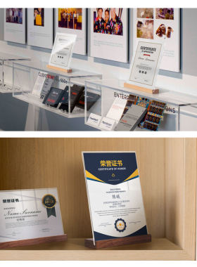 荣誉证书框架亚克力相框摆台奖状