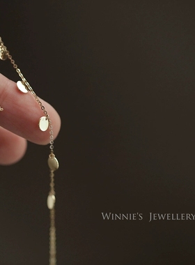 ins纯银闪亮简约手链女