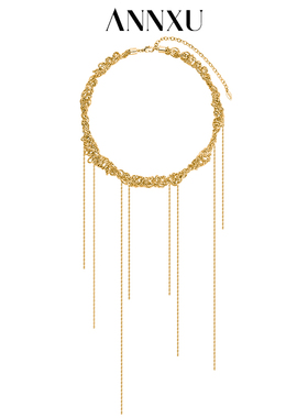 ANNXU光影织缕系列编织流苏项链