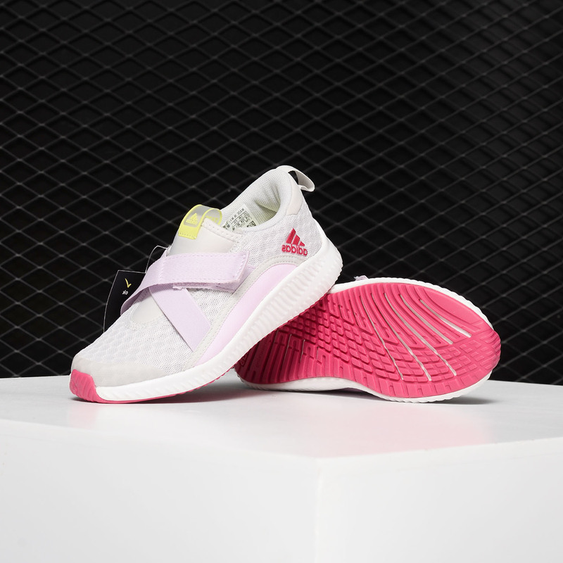 Adidas/阿迪达斯正品2019春新款女童透气魔术贴运动鞋童鞋CP9432