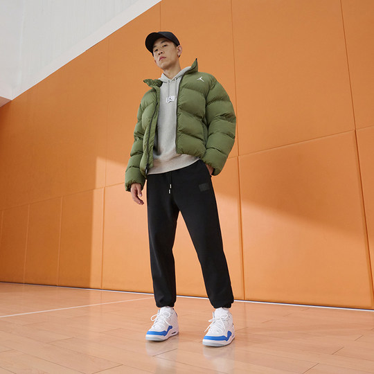 Jordan official warm men's jacket cotton coat