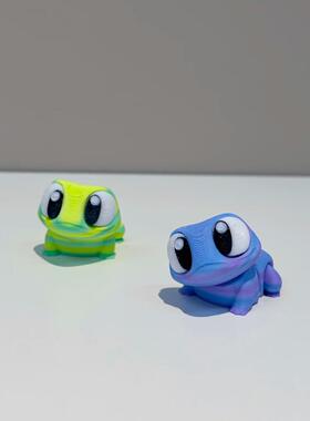 【家居好物】青蛙桌面摆件客厅装饰品可爱创意仿真动物玩偶公仔