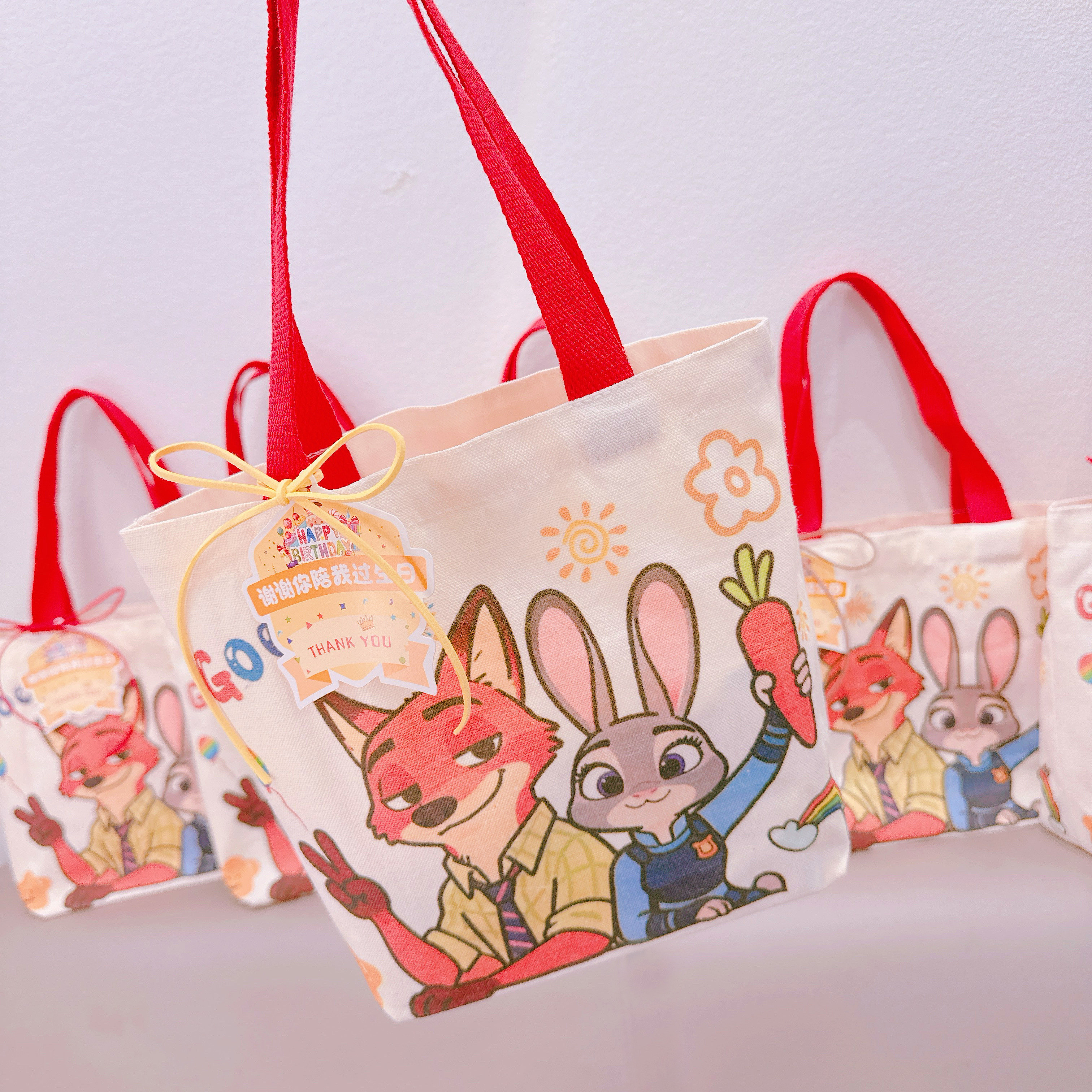 疯狂动物城幼儿园儿童生日伴手礼送小学生全班礼品分享礼袋帆布包,淘宝优惠券,粉丝福利购,淘宝优惠卷