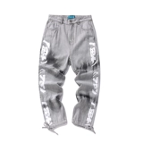 Спортивные прямые свободные джинсы в стиле хип-хоп, 21 года