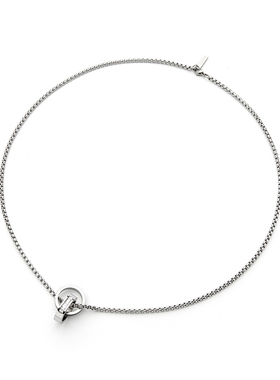 GUUKA永恒双环钛钢项链