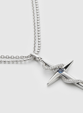 Guuka四芒星项链女纯银