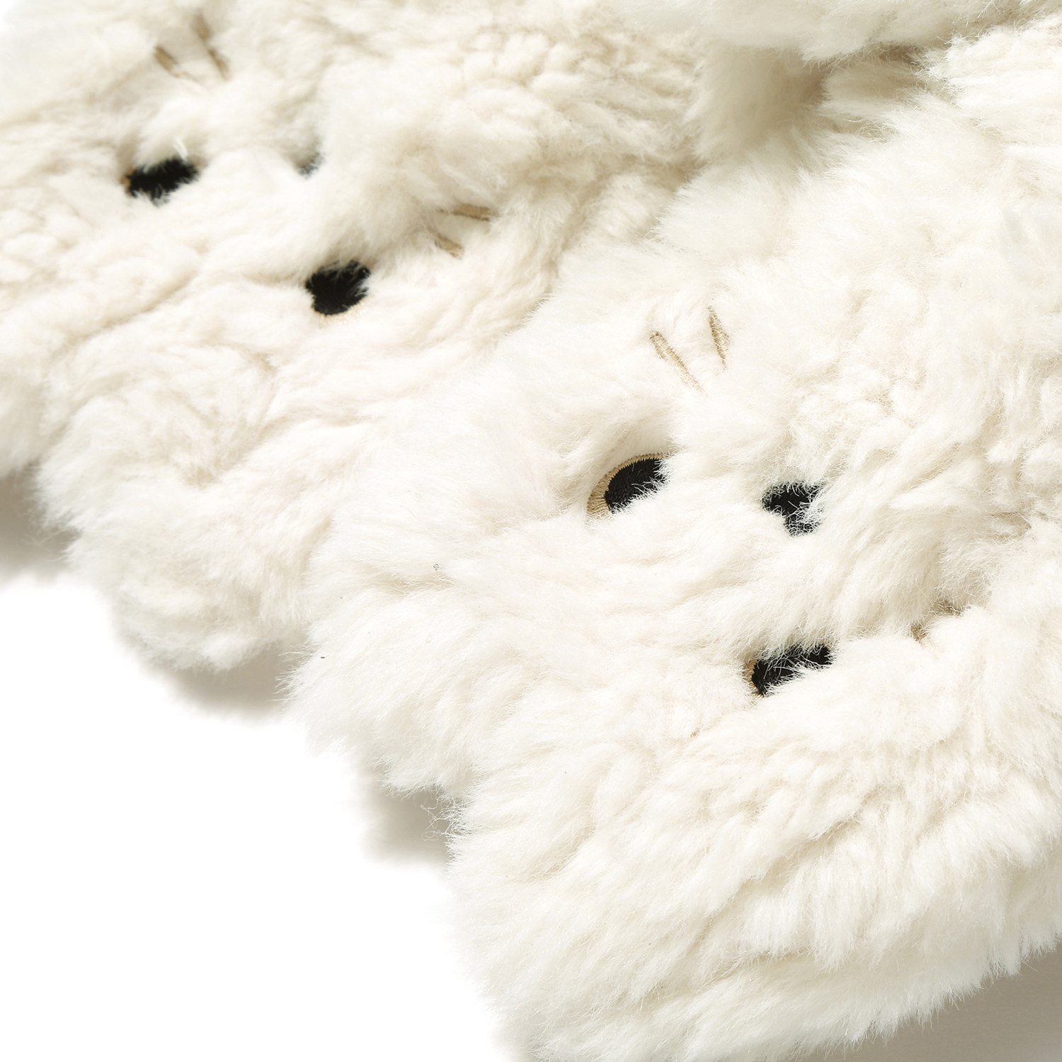 白鹿同款GUUKA猫咪翻盖半指手套男女 冬季保暖加厚毛绒茸挂脖手套,淘宝优惠券,粉丝福利购,淘宝优惠卷