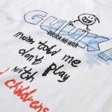 Белая спортивная футболка с коротким рукавом в стиле хип-хоп, подходит для подростков