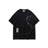 Хлопковая спортивная черная футболка с коротким рукавом в стиле хип-хоп, подходит для подростков, свободный крой