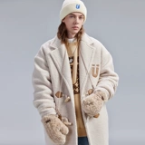 Перчатки, зимний милый удерживающий тепло бархатный комплект для влюбленных, увеличенная толщина