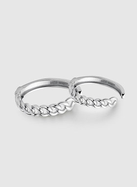 Guuka925纯银情侣浪漫开口