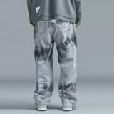 Спортивные прямые свободные джинсы в стиле хип-хоп, 21 года