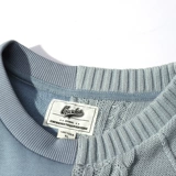 Синяя длинная толстовка для влюбленных в стиле хип-хоп, осенняя, круглый воротник, средней длины, свободный крой