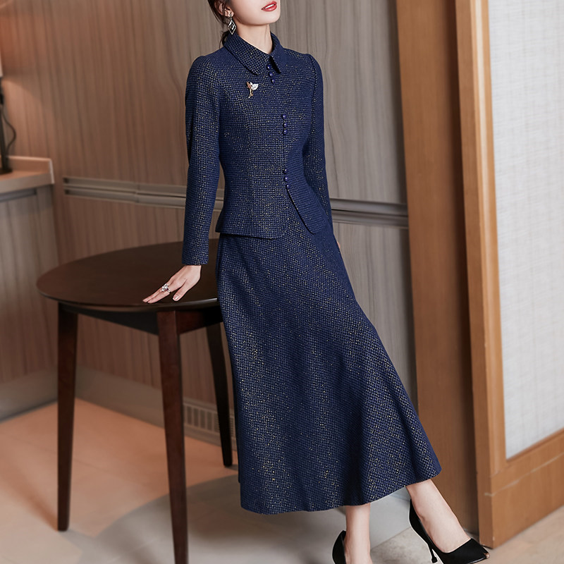 毛呢套装裙两件套冬装2024新款女气质小香风名媛洋气秋冬季套装女,淘宝优惠券,粉丝福利购,淘宝优惠卷