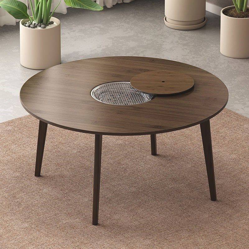 老楠竹围炉煮茶桌户外庭院家用全套烤火炉加高无烟碳炉围聚煮茶炉,淘宝优惠券,粉丝福利购,淘宝优惠卷