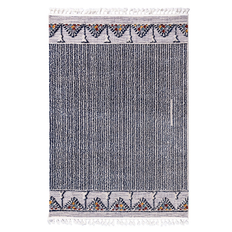 Moroccan Nordic room living room carpet ins bedroom bedside cotton and linen woven floor mat tassel decorative carpet outside