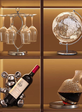 暴力熊创意高档客厅红酒架摆件酒柜装饰品家居玄关餐桌电视柜