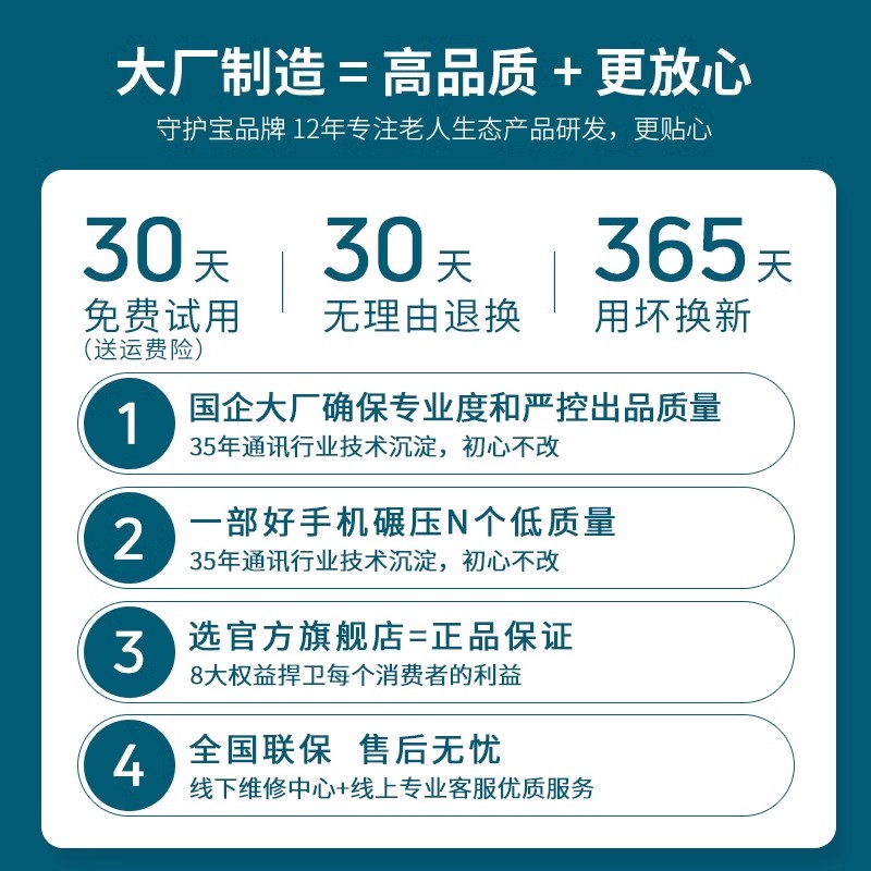 老人机中兴官方旗舰店正品守护宝K230超长待机大字大声定位4g全网通电信高中生学生儿童专用新款智能老年手机-图3