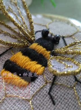 刺绣镜子diy材料包dmc手工