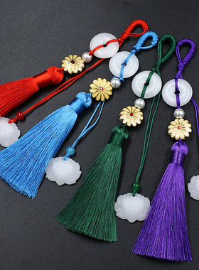 景泰蓝凤尾流苏穗子中国风旗袍