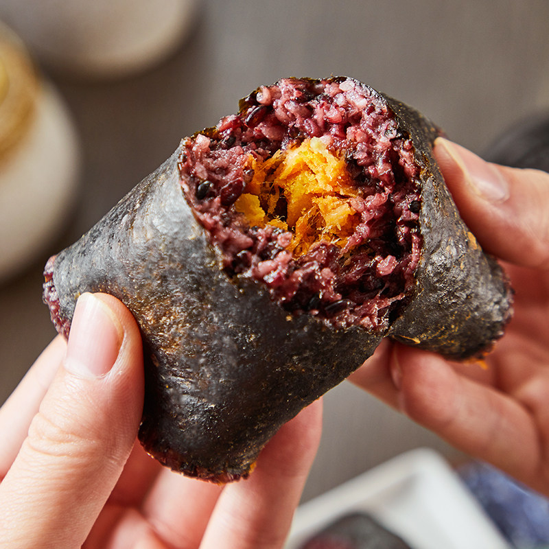 思念早餐饭团150g*10个海苔黑米肉松饭团半成品糙米紫米加热即食,淘宝优惠券,粉丝福利购,淘宝优惠卷