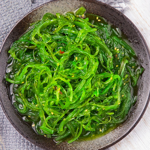 中华海草1kg即食凉拌海带丝日本寿司料理食材酸甜裙带菜沙拉海藻 - 图1