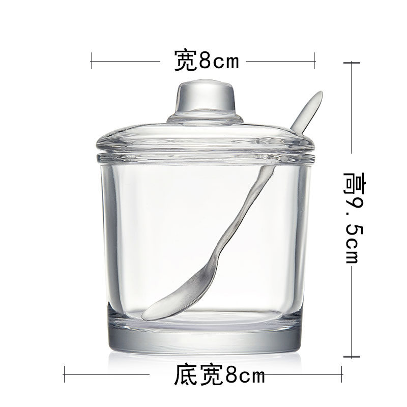 厨房用品家用调料罐玻璃调料盒调味罐全透明放盐罐收纳盒组合套装,淘宝优惠券,粉丝福利购,淘宝优惠卷