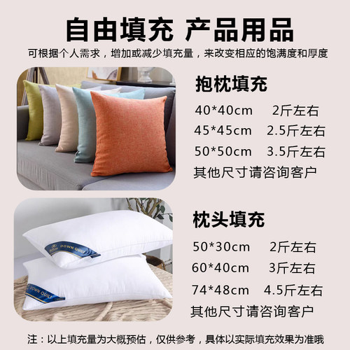 乳胶颗粒填充物碎乳胶钉切块枕头枕芯懒人沙发内胆DIY坐垫抱枕芯 - 图3