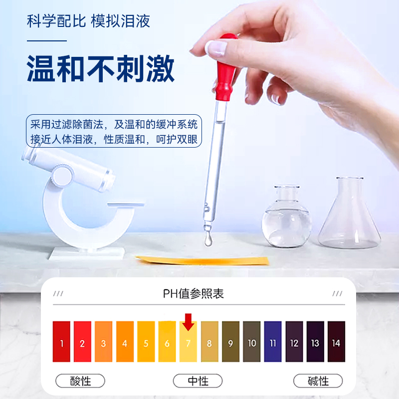 海昌隐形眼镜护理液500+120近视美瞳除蛋白药水便携官网正品120ml