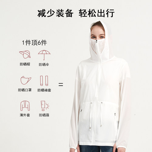 COGIT 2023薄款透气防晒衣女外套衣罩衫长袖百搭出行旅游 - 图0